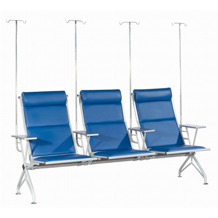 Hospital 2 3 set chairs visitor clinic waiting medical Patient Transfusion Chair