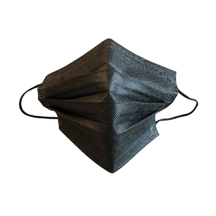 Personal protection BFE 95% Earloop disposable black face mask box of 50