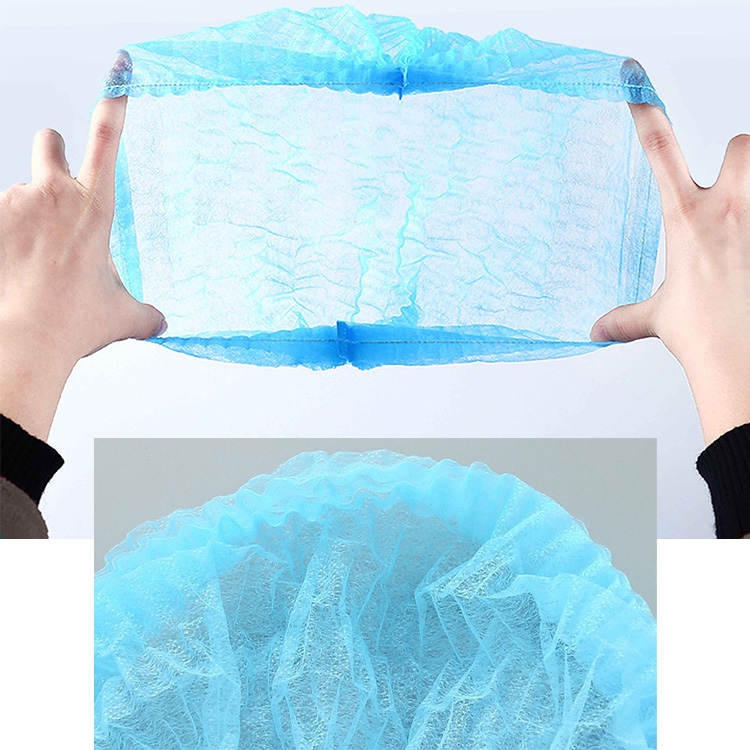 OEM colors strip clip cap bouffant head cover Hair Net blue hospital nursing surgical doctor cap