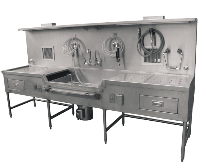 Morgue autopsy operating floor stainless steel funeral anatomy morgue dissecting table