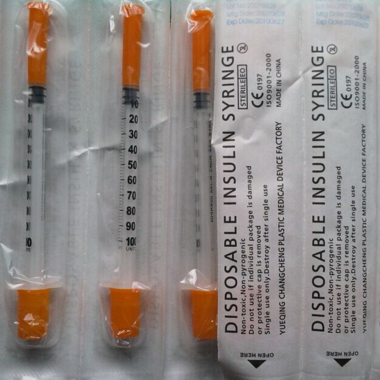Hospital Vaccinator Disposable 1ml insulin syringe vaccine syringes 0.5ml